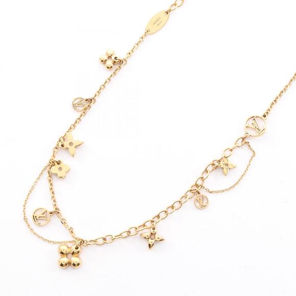 LOUIS VUITTON Jewelry - Louis Vuitton Collier Blooming Necklace, Gold Plated (GP), Women's, Tone